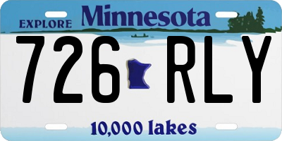 MN license plate 726RLY
