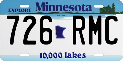 MN license plate 726RMC