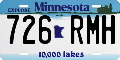 MN license plate 726RMH