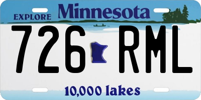 MN license plate 726RML