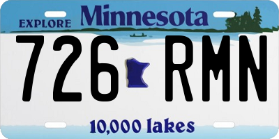 MN license plate 726RMN