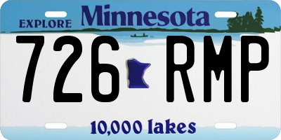 MN license plate 726RMP