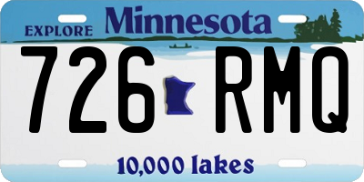 MN license plate 726RMQ