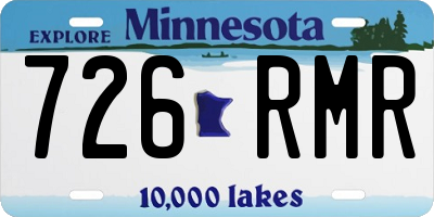 MN license plate 726RMR