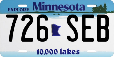 MN license plate 726SEB