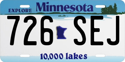 MN license plate 726SEJ