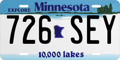 MN license plate 726SEY