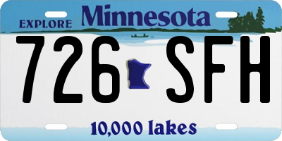 MN license plate 726SFH