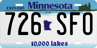 MN license plate 726SFO