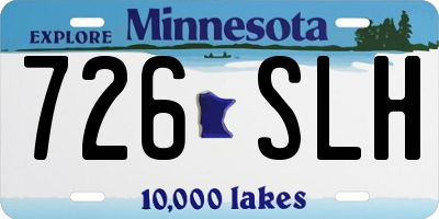 MN license plate 726SLH