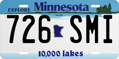 MN license plate 726SMI