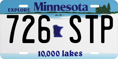 MN license plate 726STP