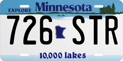 MN license plate 726STR