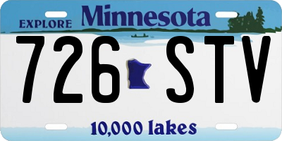 MN license plate 726STV