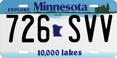 MN license plate 726SVV