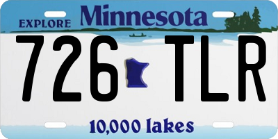 MN license plate 726TLR
