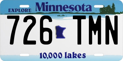 MN license plate 726TMN
