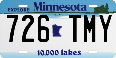MN license plate 726TMY