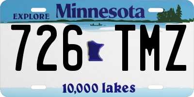 MN license plate 726TMZ