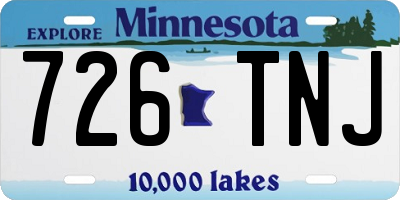 MN license plate 726TNJ