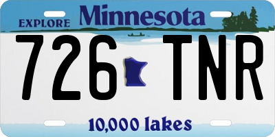 MN license plate 726TNR