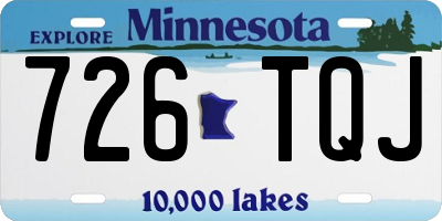 MN license plate 726TQJ