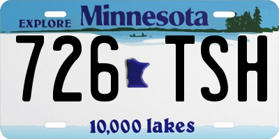 MN license plate 726TSH