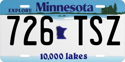 MN license plate 726TSZ