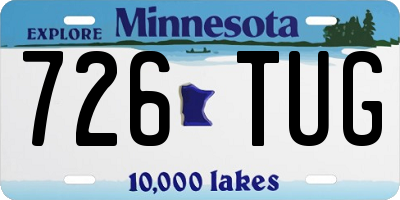 MN license plate 726TUG