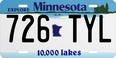 MN license plate 726TYL
