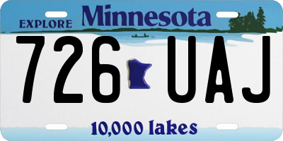MN license plate 726UAJ