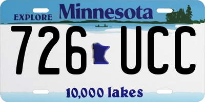 MN license plate 726UCC