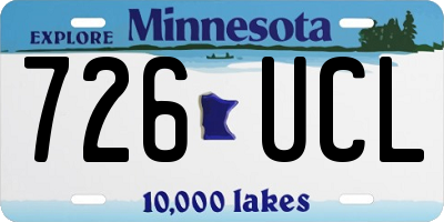 MN license plate 726UCL