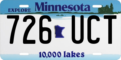 MN license plate 726UCT