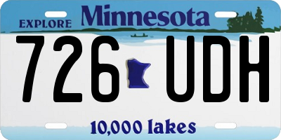 MN license plate 726UDH