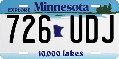 MN license plate 726UDJ