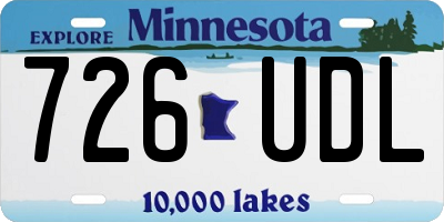 MN license plate 726UDL