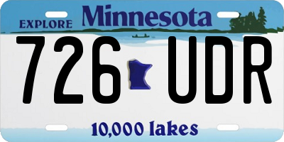 MN license plate 726UDR