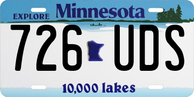 MN license plate 726UDS