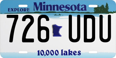 MN license plate 726UDU