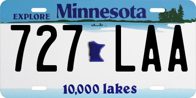 MN license plate 727LAA