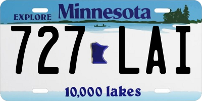 MN license plate 727LAI