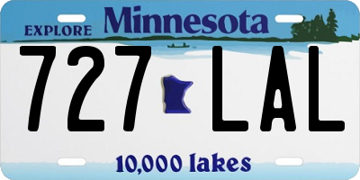 MN license plate 727LAL