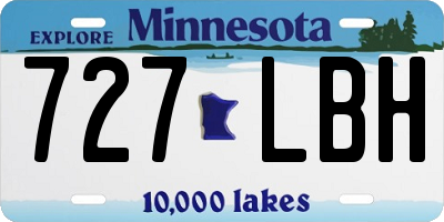 MN license plate 727LBH
