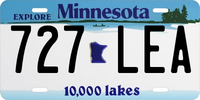 MN license plate 727LEA