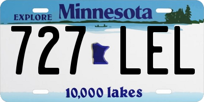MN license plate 727LEL