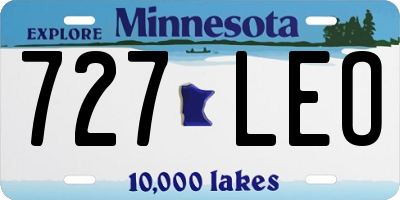 MN license plate 727LEO