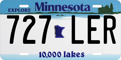 MN license plate 727LER