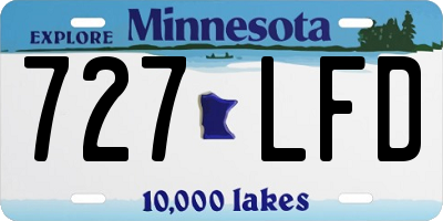 MN license plate 727LFD