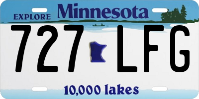 MN license plate 727LFG